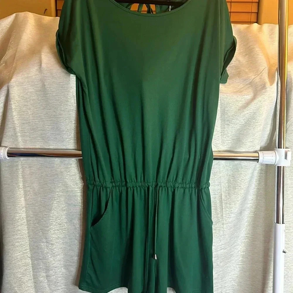 Green Short Romper